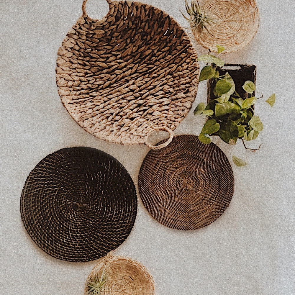 SOLD Wicker Basket Wall Collection